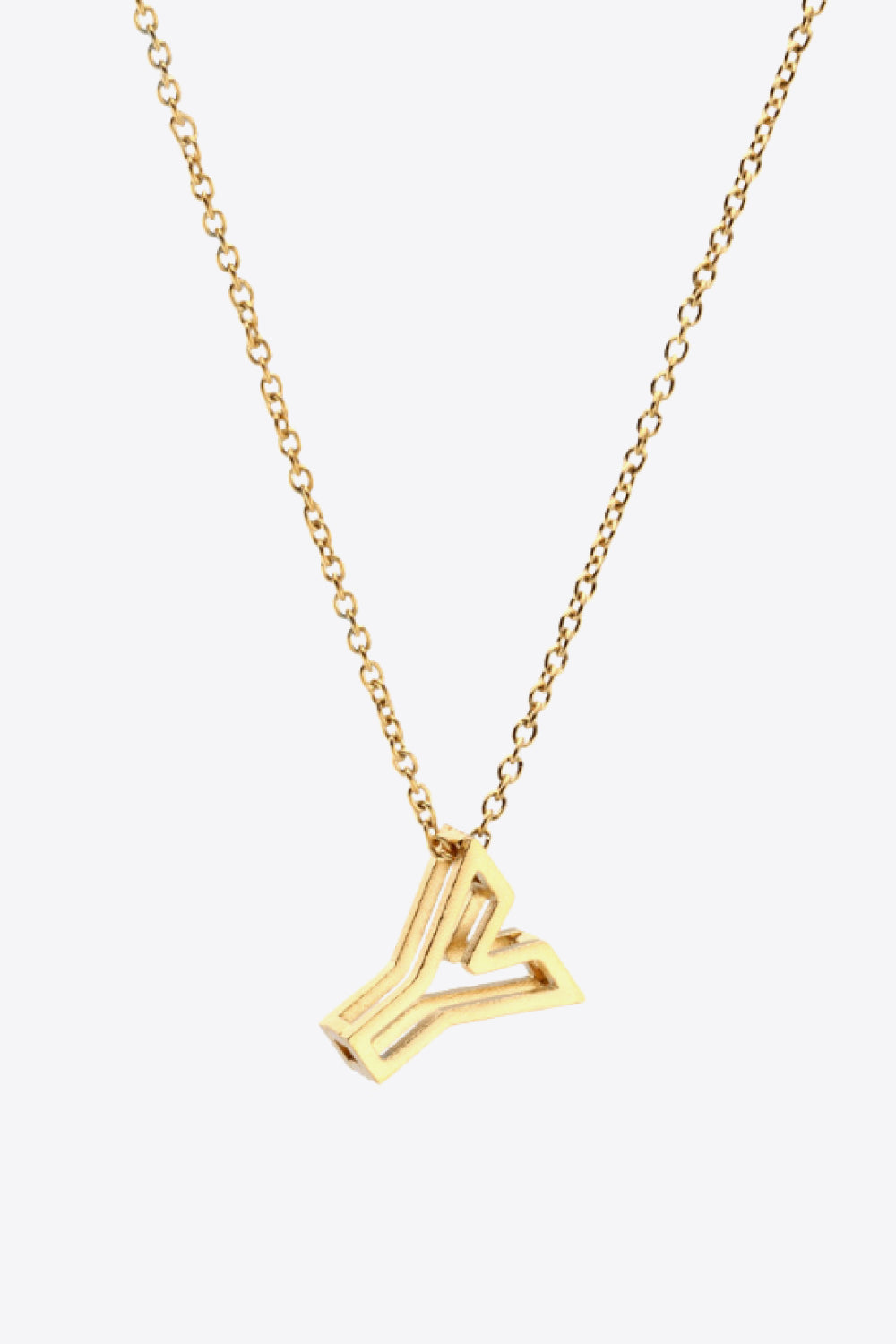 U to Z Letter Pendant Nekclace