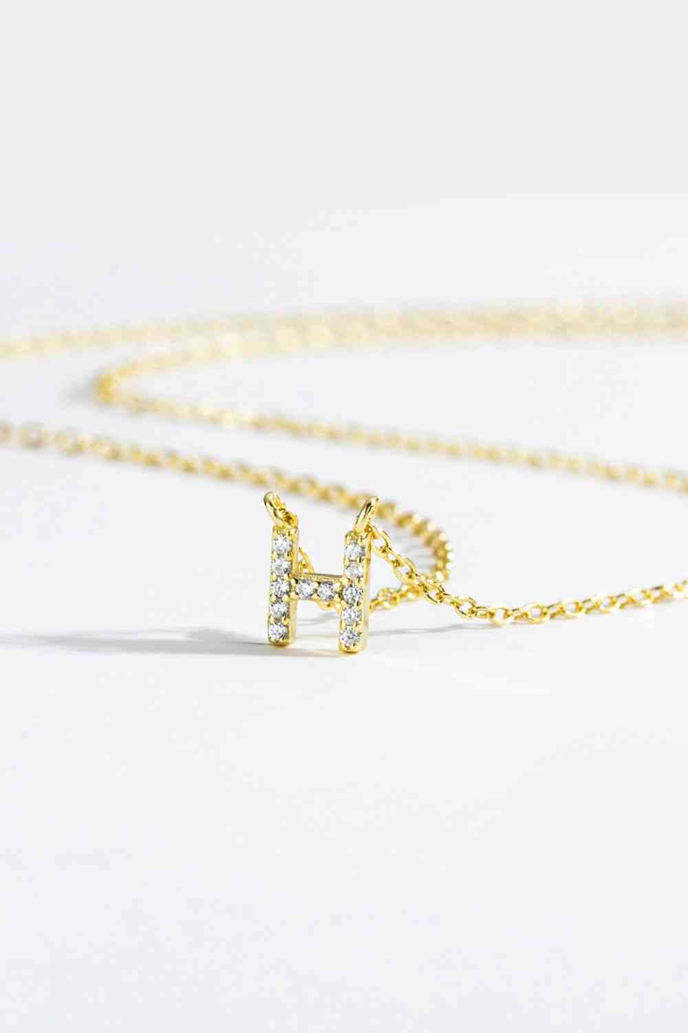 G To K Zircon 925 Sterling Silver Necklace